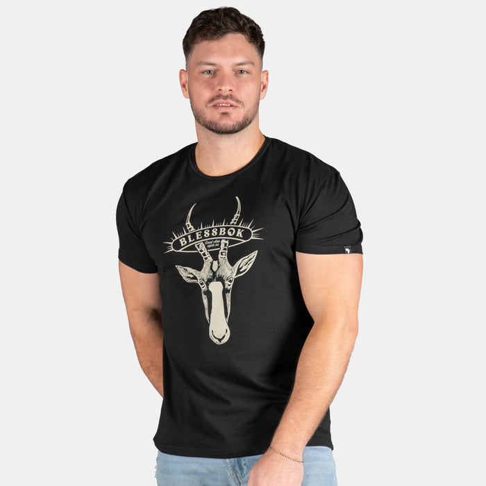 Men's Blessbok T-Shirt - Black