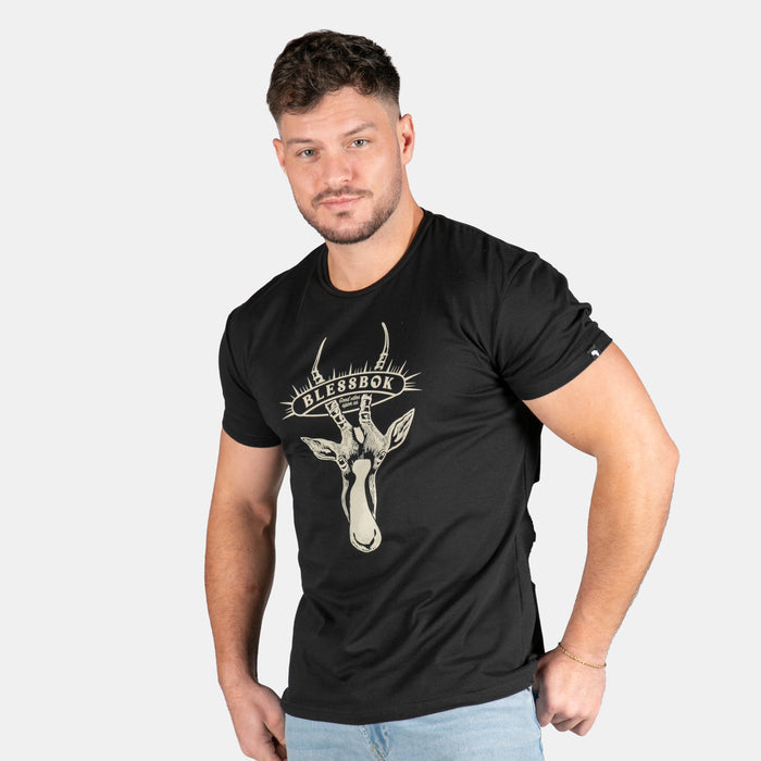 Men's Blessbok T-Shirt - Black