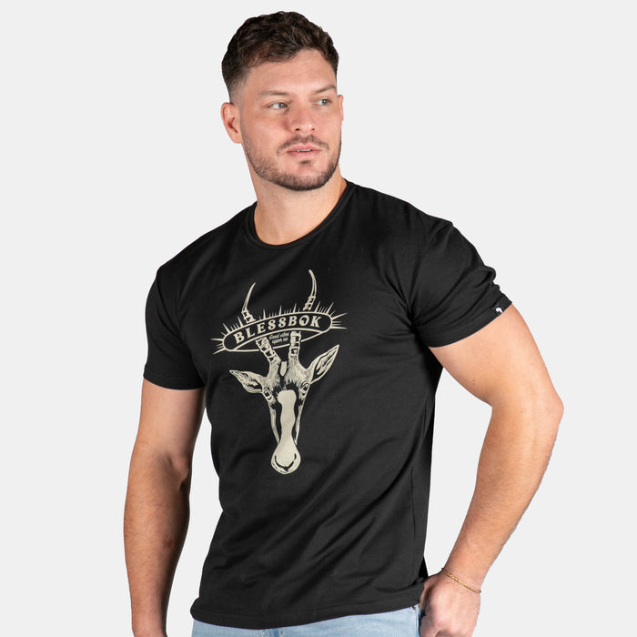 Men's Blessbok T-Shirt - Black
