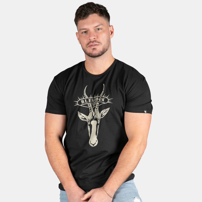 Men's Blessbok T-Shirt - Black