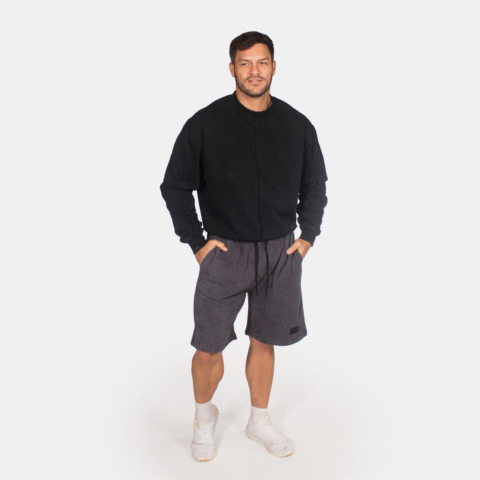 Men's Brushed Cotton Shorts - Charcoal