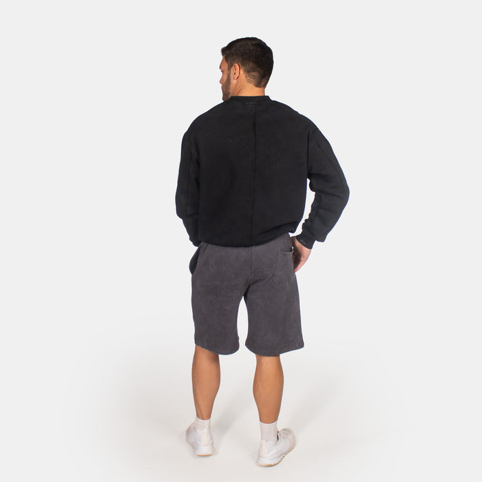 Men's Brushed Cotton Shorts - Charcoal