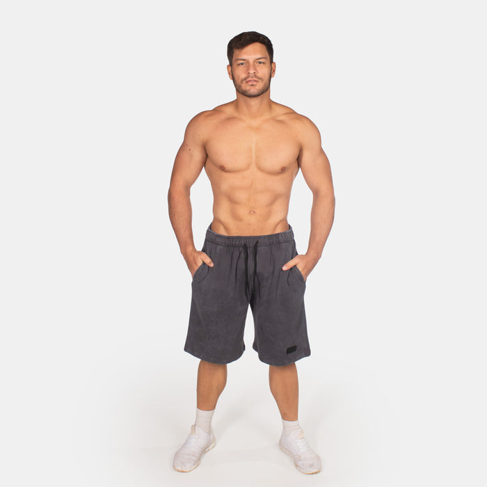 Men's Brushed Cotton Shorts - Charcoal