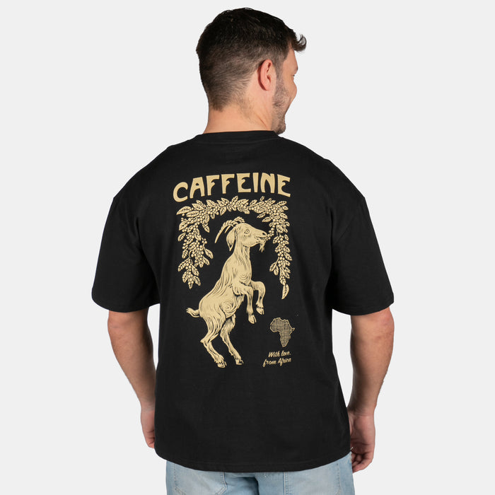 Men's Caffeine Boxy T-Shirt - Black