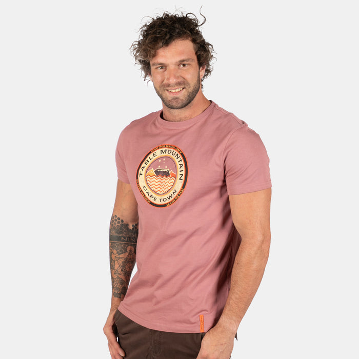 Men's  Cape Town Coordinates Short-Sleeve T-Shirt - Pink