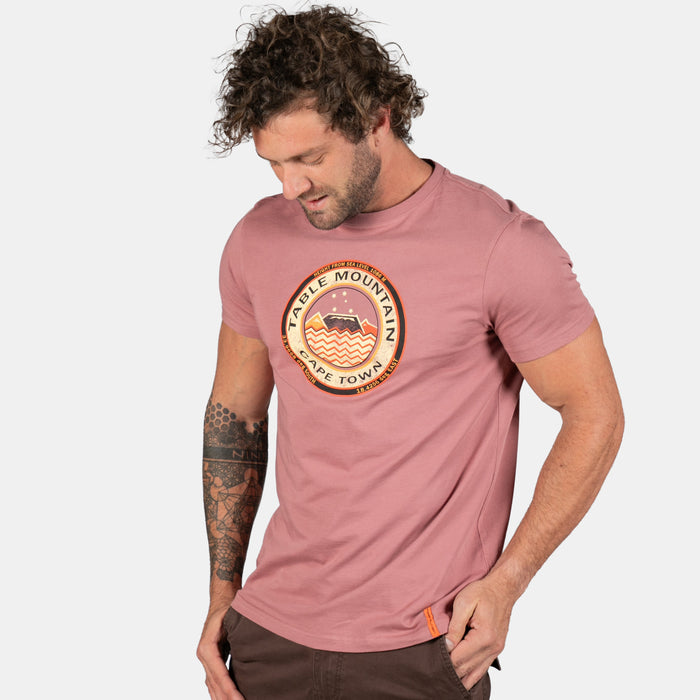 Men's  Cape Town Coordinates Short-Sleeve T-Shirt - Pink