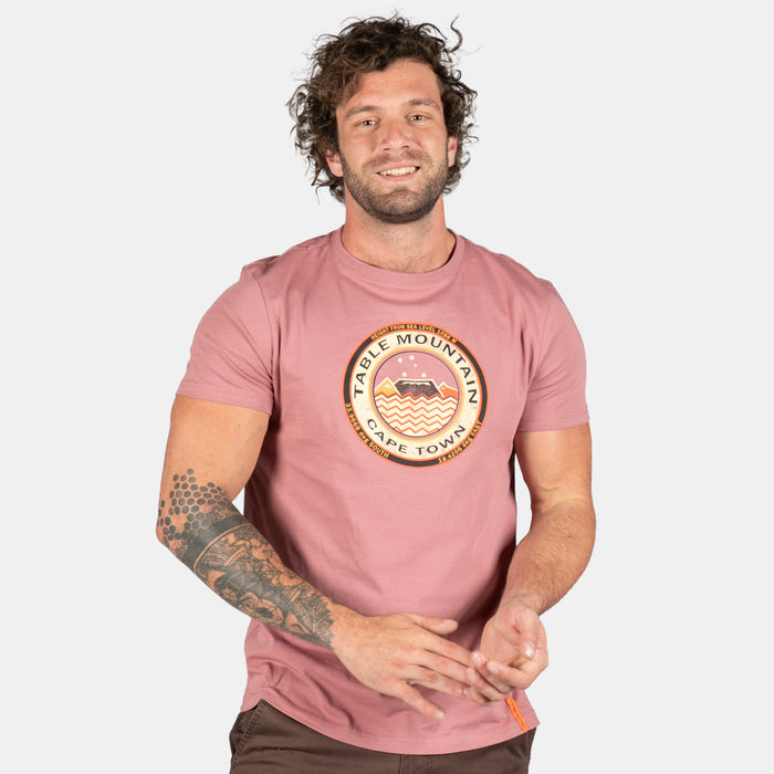 Men's  Cape Town Coordinates Short-Sleeve T-Shirt - Pink