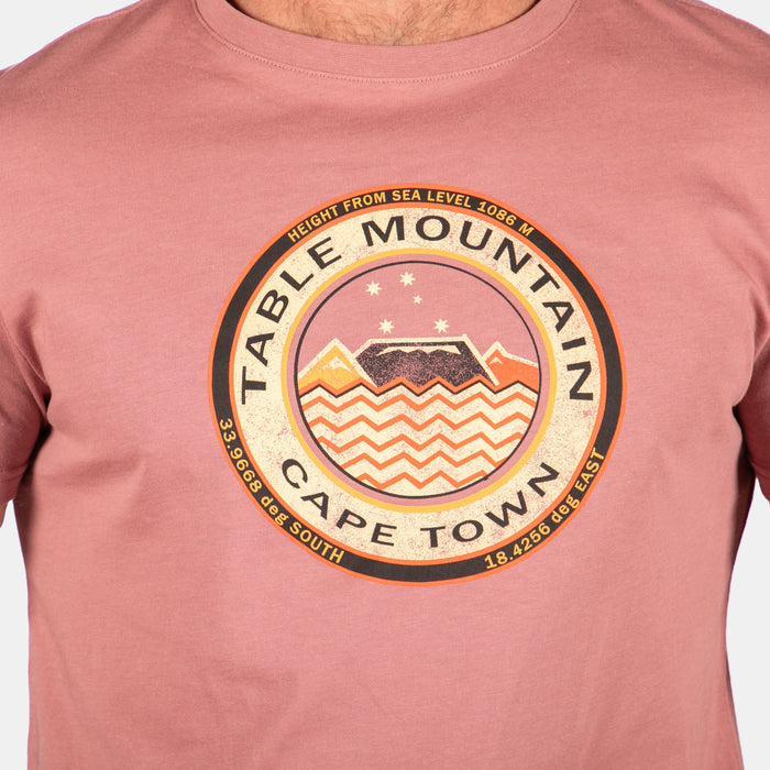 Men's  Cape Town Coordinates Short-Sleeve T-Shirt - Pink
