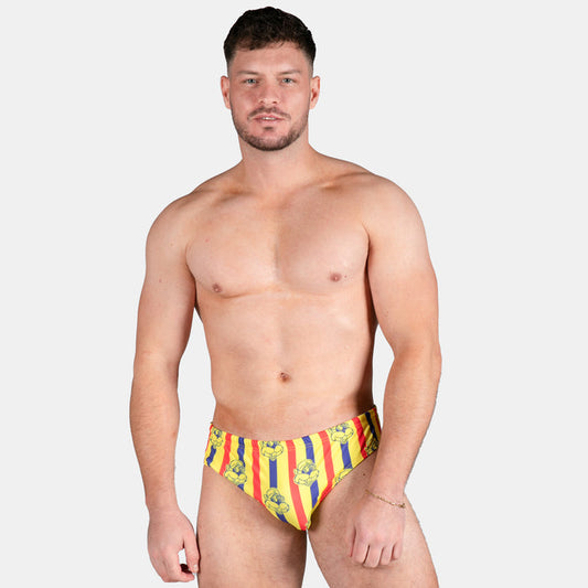 Men's Chappies Swim Briefs - Yellow
