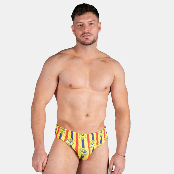 Men's Chappies Swim Briefs - Yellow
