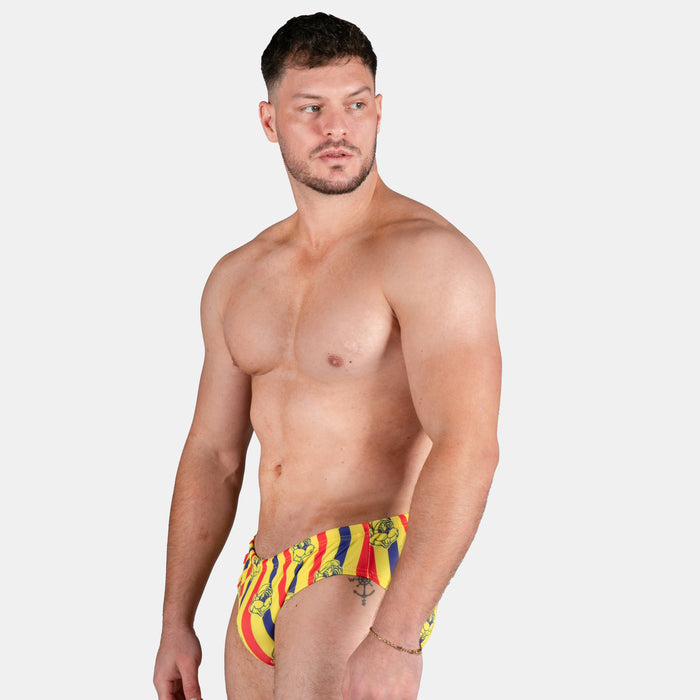 Men's Chappies Swim Briefs - Yellow
