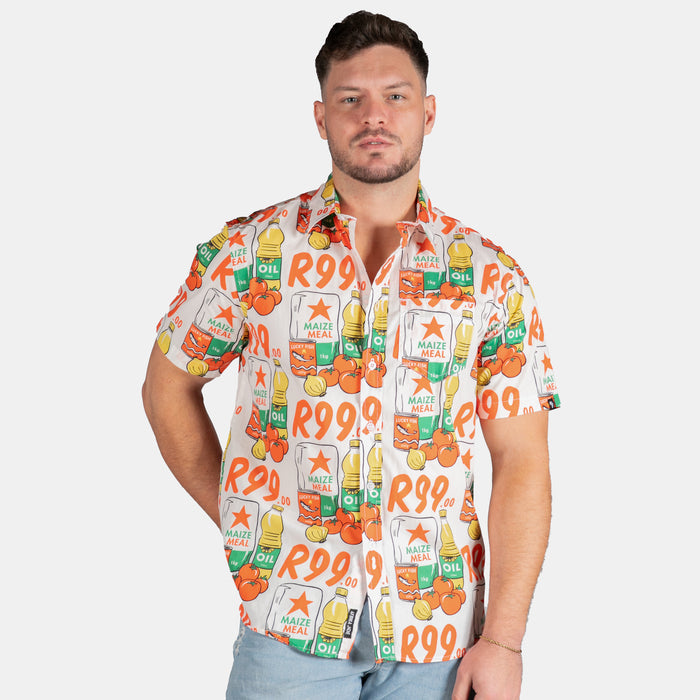 Men's Collared Special Shirt - Cream