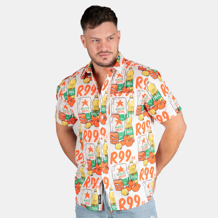 Men's Collared Special Shirt - Cream