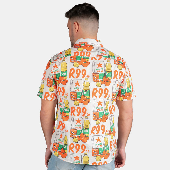 Men's Collared Special Shirt - Cream