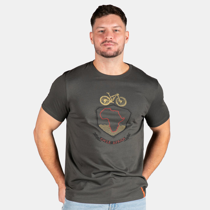 Men's Cycle Africa T-Shirt - Charcoal