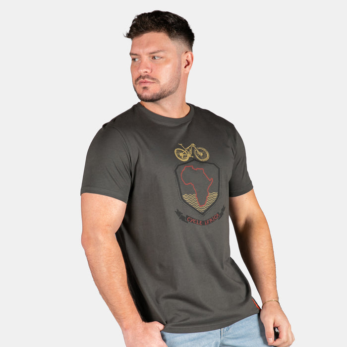 Men's Cycle Africa T-Shirt - Charcoal