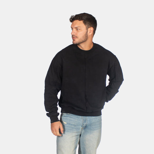 Men's Divided Sweater - Black