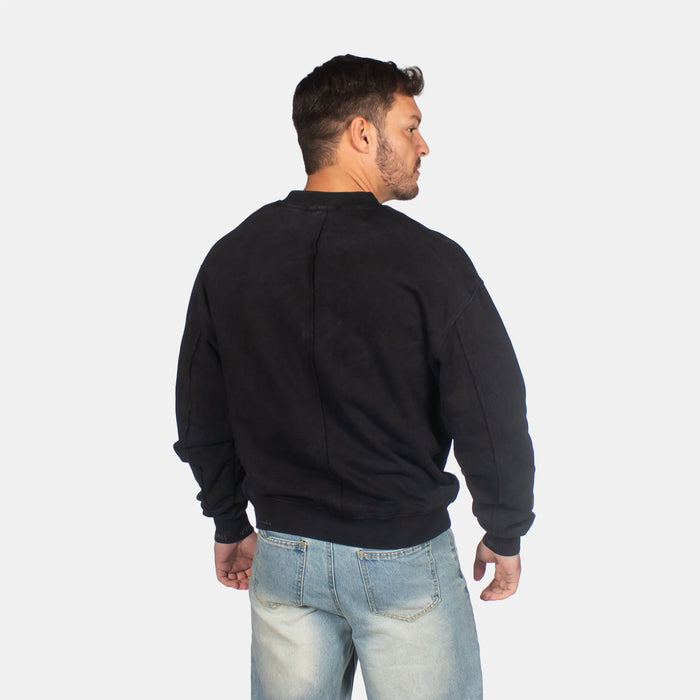 Men's Divided Sweater - Black