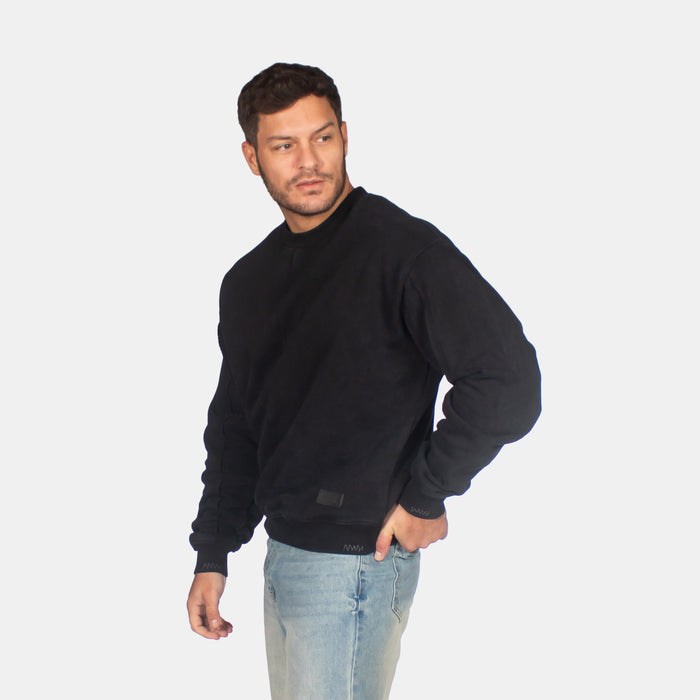 Men's Divided Sweater - Black