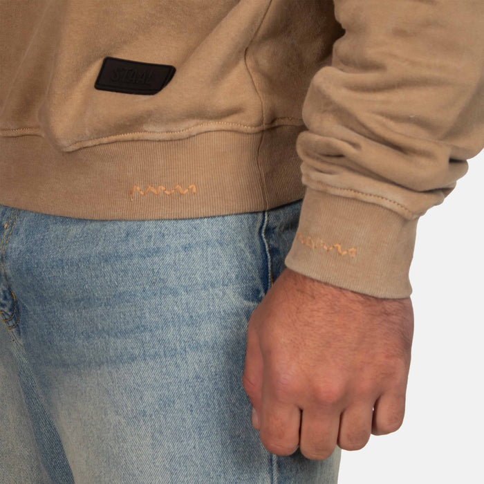 Men's Divided Sweater - Stone