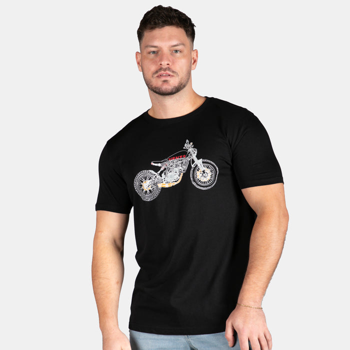 Men's Fine Line T-Shirt - Black