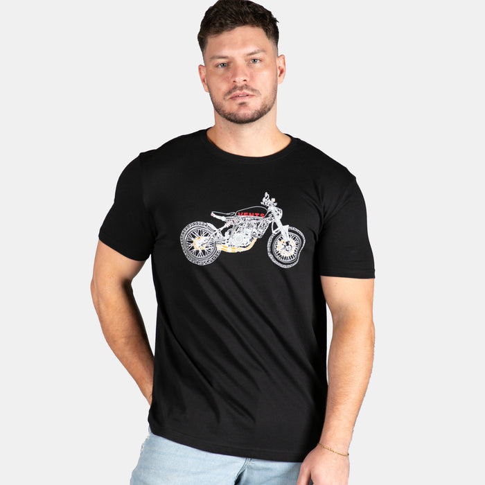 Men's Fine Line T-Shirt - Black