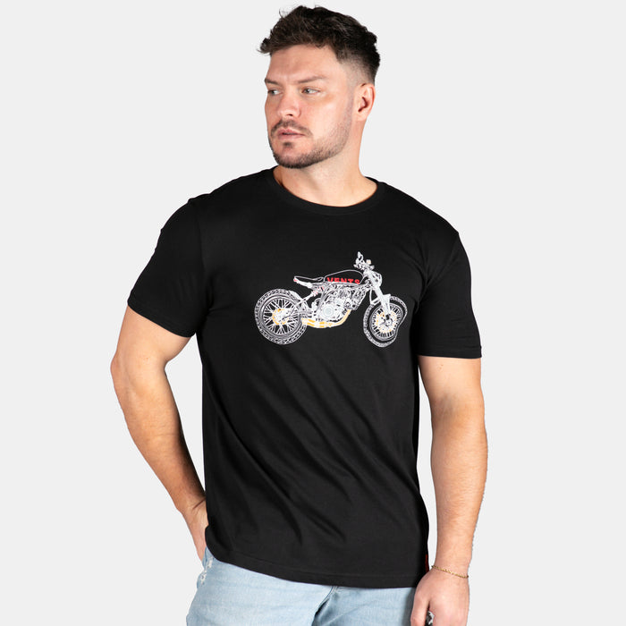 Men's Fine Line T-Shirt - Black