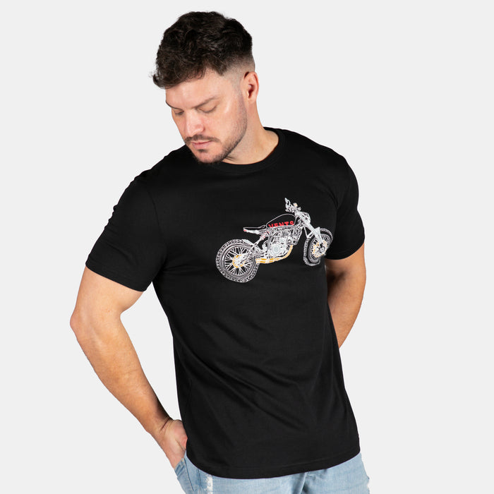 Men's Fine Line T-Shirt - Black
