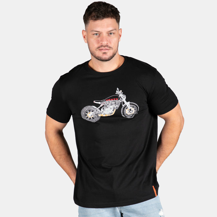 Men's Fine Line T-Shirt - Black