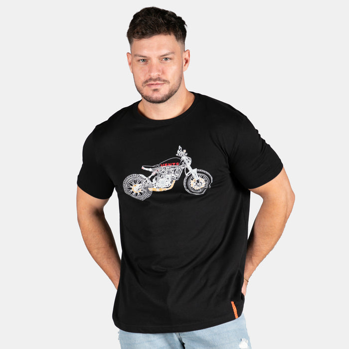 Men's Fine Line T-Shirt - Black