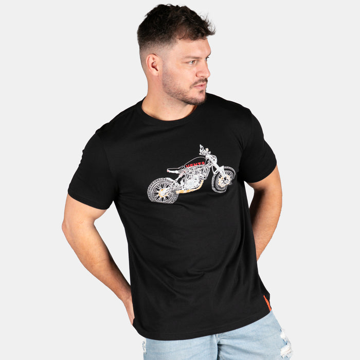 Men's Fine Line T-Shirt - Black