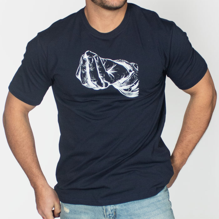 Men's Hand T-Shirt - Navy