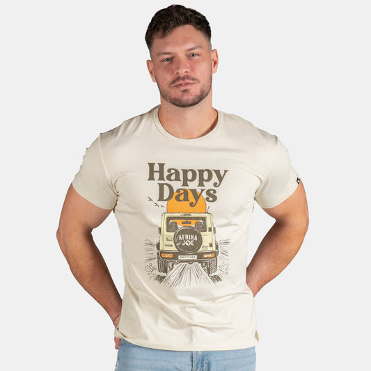 Men's Happy Days T-Shirt - Stone