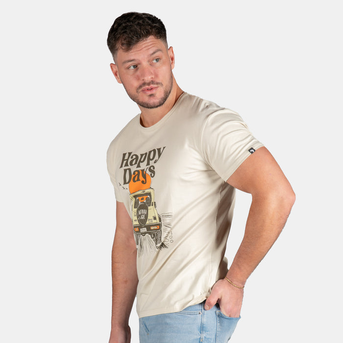 Men's Happy Days T-Shirt - Stone