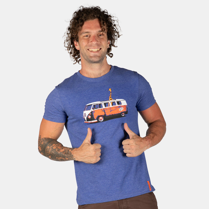 Men's Hood Ride Giraffe T-Shirt - Airforce
