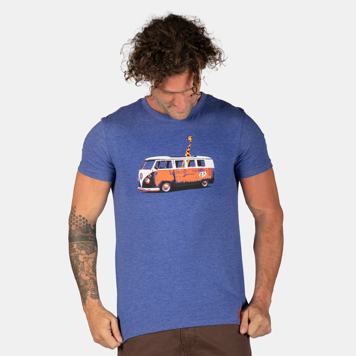 Men's Hood Ride Giraffe T-Shirt - Airforce