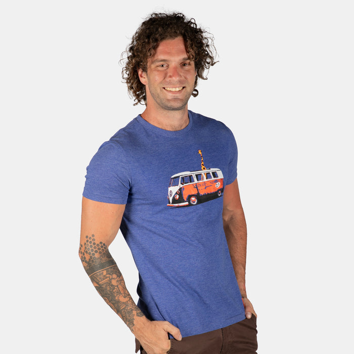 Men's Hood Ride Giraffe T-Shirt - Airforce