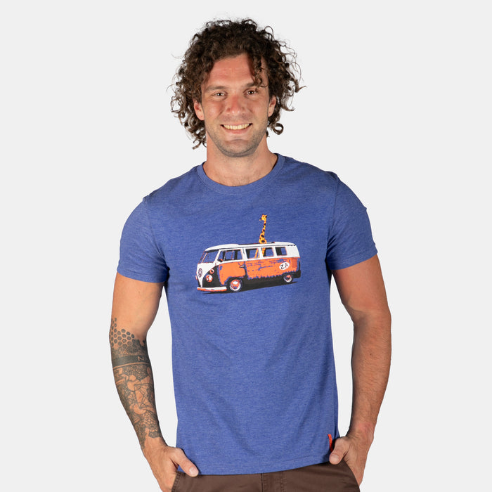 Men's Hood Ride Giraffe T-Shirt - Airforce