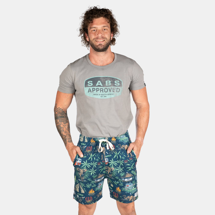 Men's Jungle Night Shorts - Navy