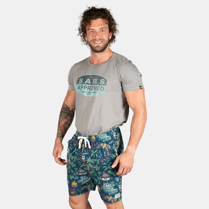 Men's Jungle Night Shorts - Navy