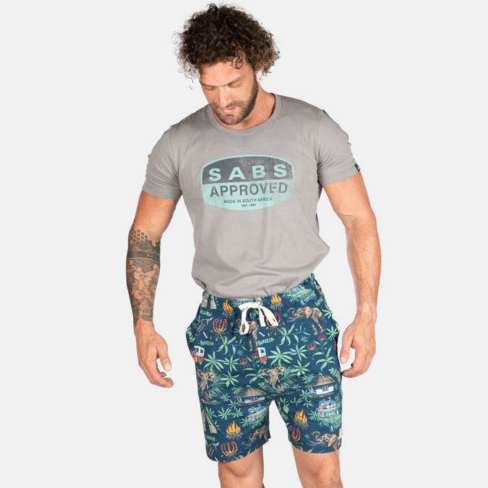 Men's Jungle Night Shorts - Navy