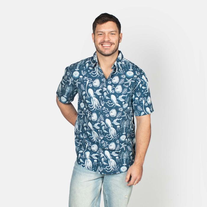 Men's Kelp Forest Shirt - Navy
