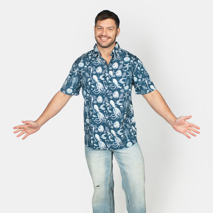 Men's Kelp Forest Shirt - Navy