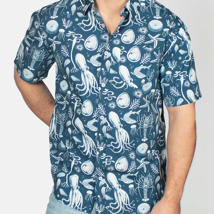 Men's Kelp Forest Shirt - Navy