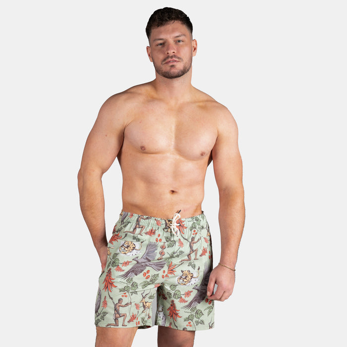 Men's Lucky Hunt Swim Short - Olive