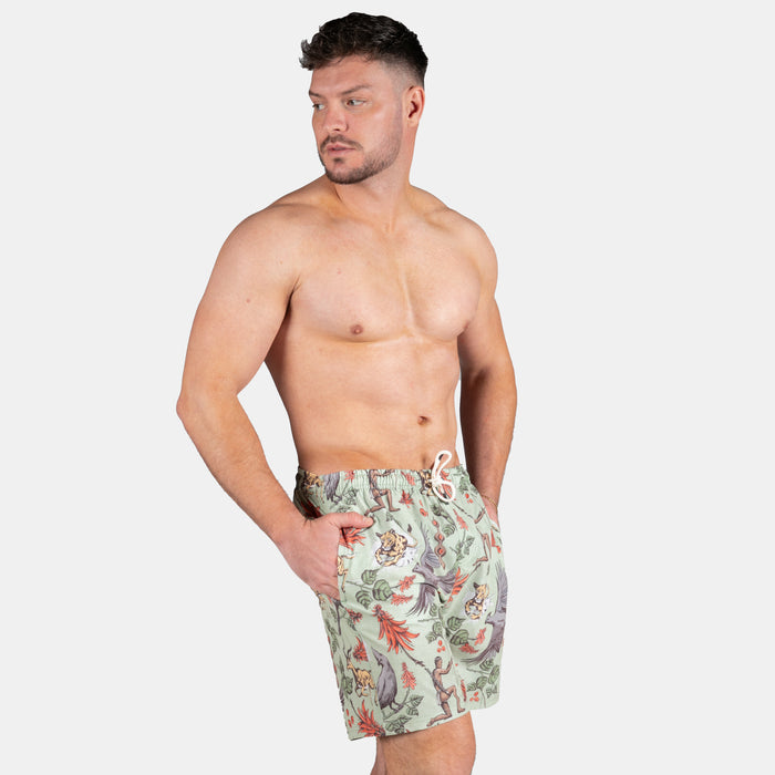Men's Lucky Hunt Swim Short - Olive