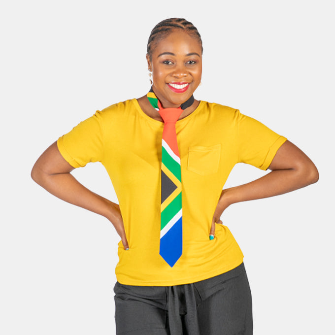 Men's Mens SA Flag Tie South African Made