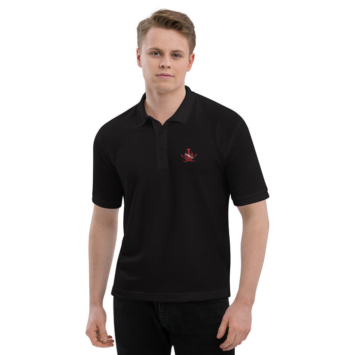 Men's Premium Polo - Scuba Lobster