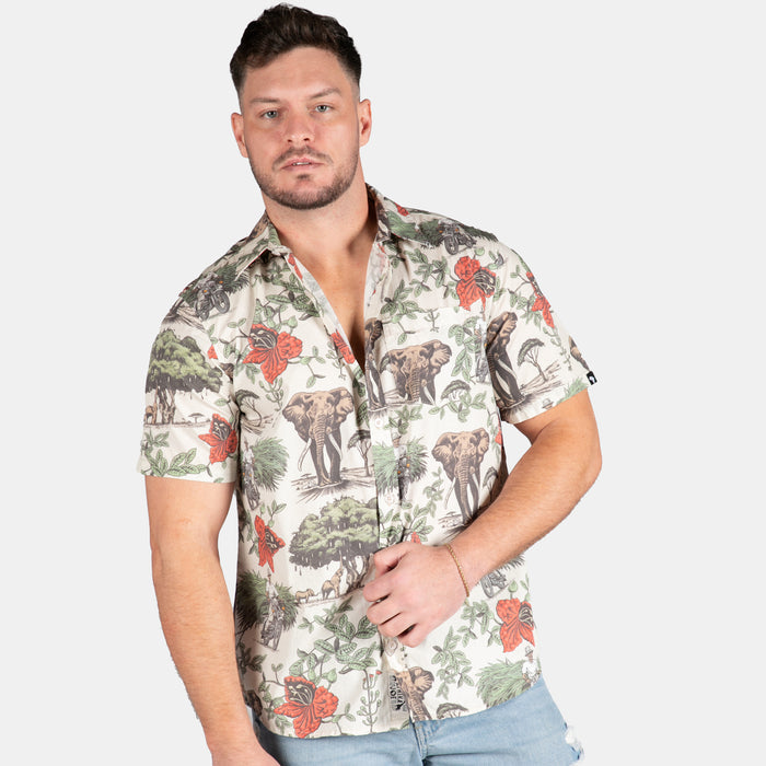Men's Sausage Tree Shirt - Stone