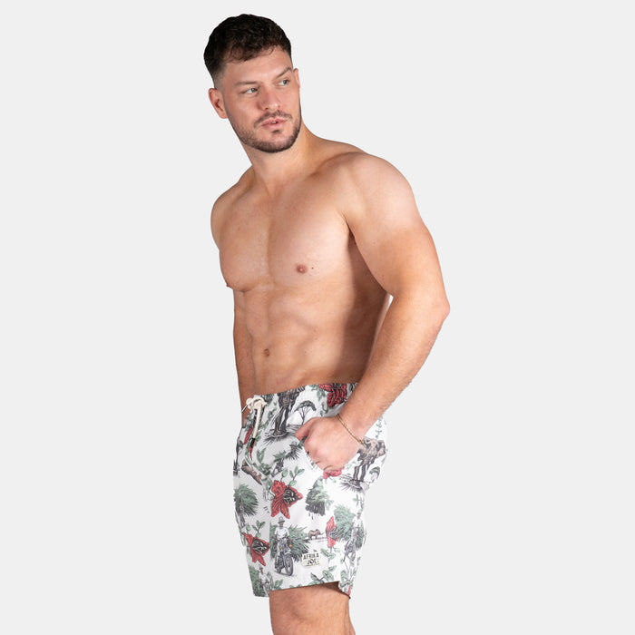 Men's Sausage Tree Swim Shorts - Stone